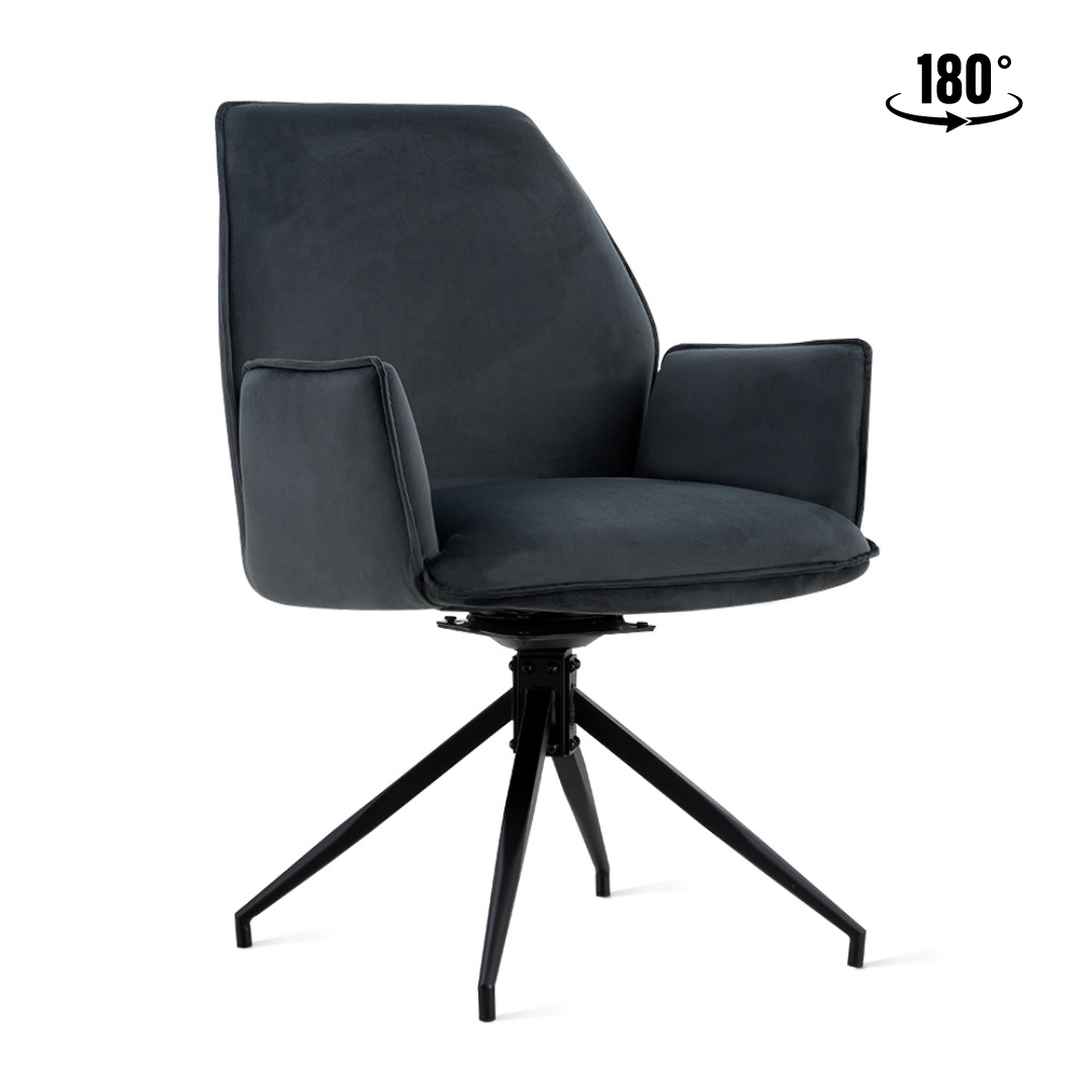 Eetkamerstoel Jill – Velvet Antraciet
